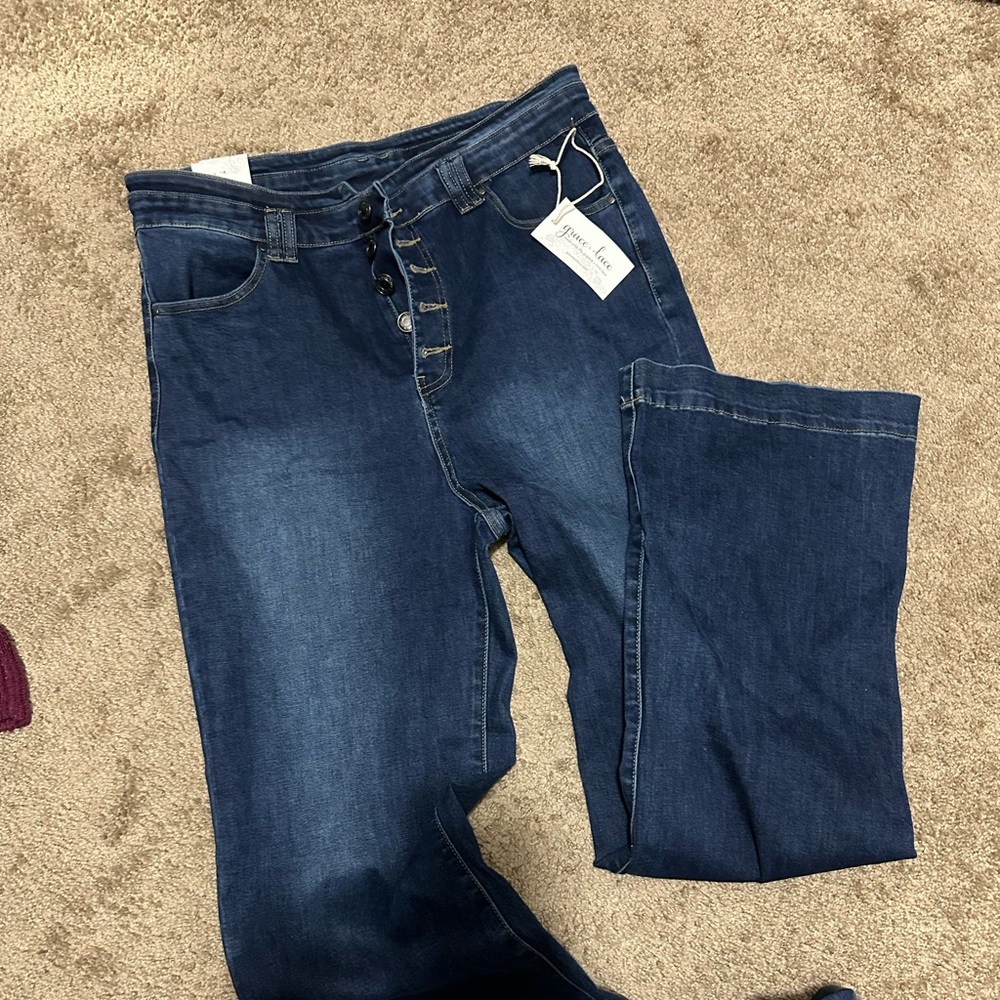 NWT Grace & Lace Women’s Jeans size 16 RN#142473